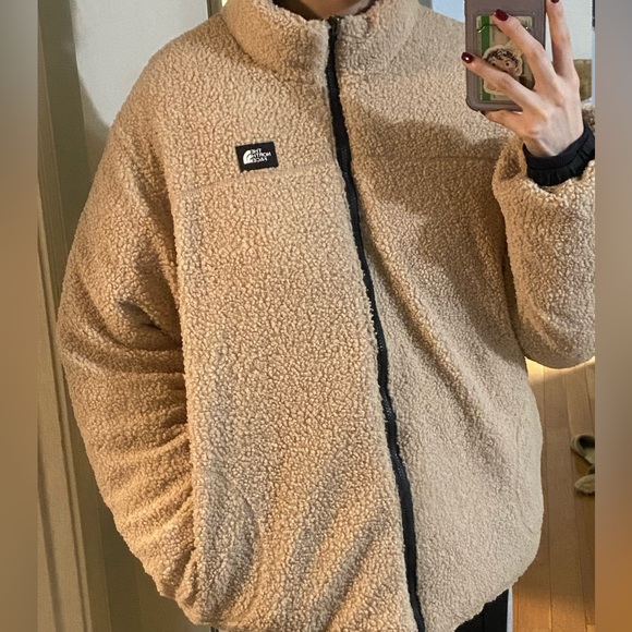 TNF reversible puffer + fleece NAVY - Picture 2 of 7